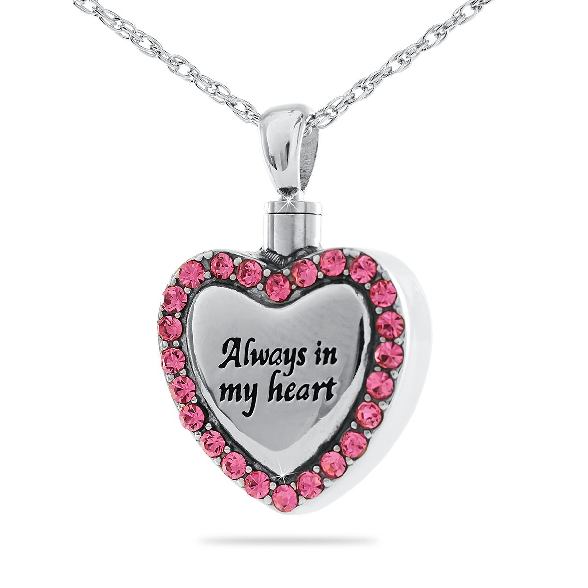 77036-Heart Pink : Necklace Urn