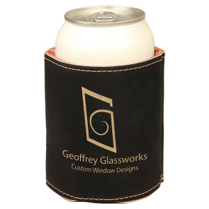 Beverage Holder Laserable Leatherette