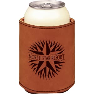 Beverage Holder Laserable Leatherette