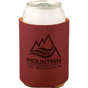 Beverage Holder Laserable Leatherette