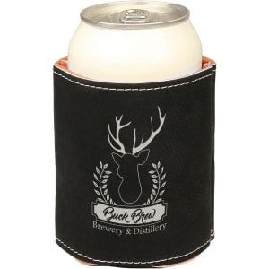 Beverage Holder Laserable Leatherette
