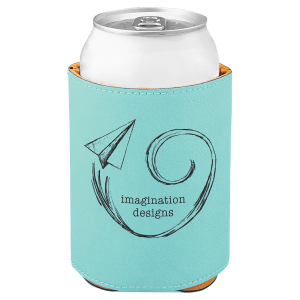 Beverage Holder Laserable Leatherette