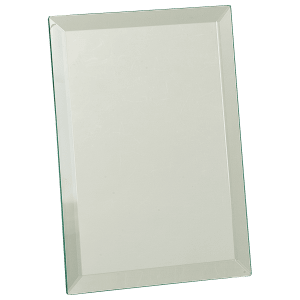 Clear Glass Mirror Plaque