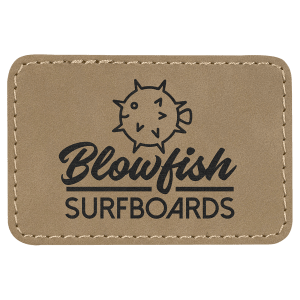 Rectangle Laserable Leatherette Patch