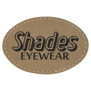 Oval Laserable leatherette patches