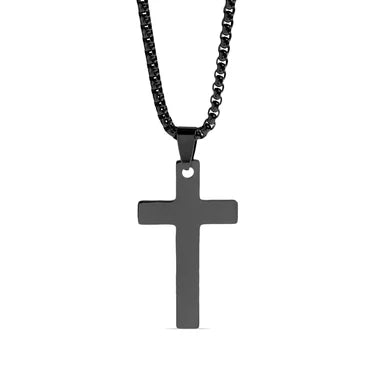 18K Gold PVD Stainless Steel Cross Pendant