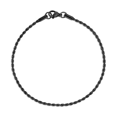 Black Rope Bracelet/Anklet