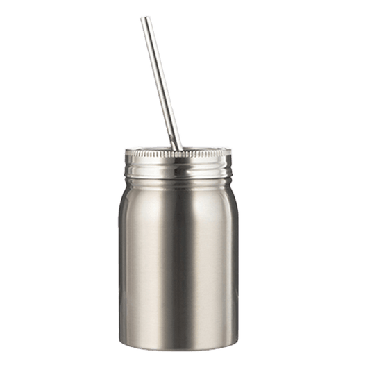17oz Stainless Steel Mason Jar